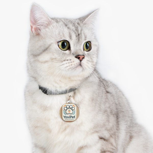 YoviTag vista en un gato